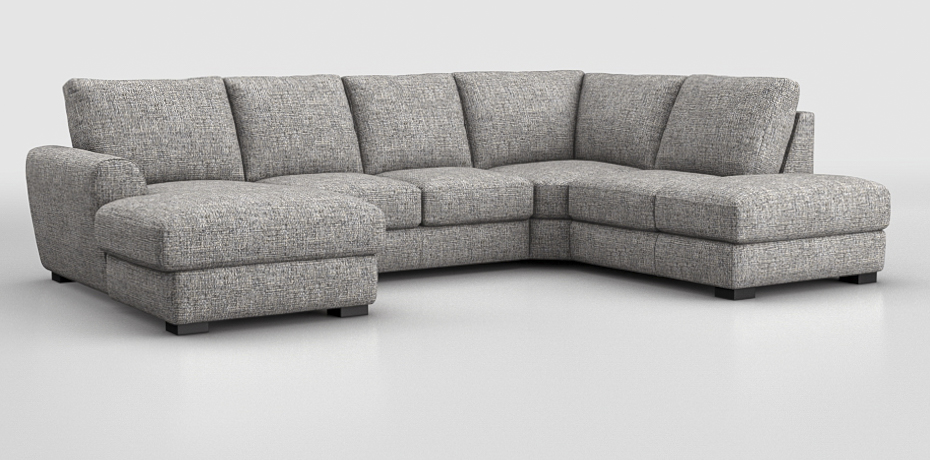 Zibana - maxi corner sofa with sliding mechanism - right peninsula